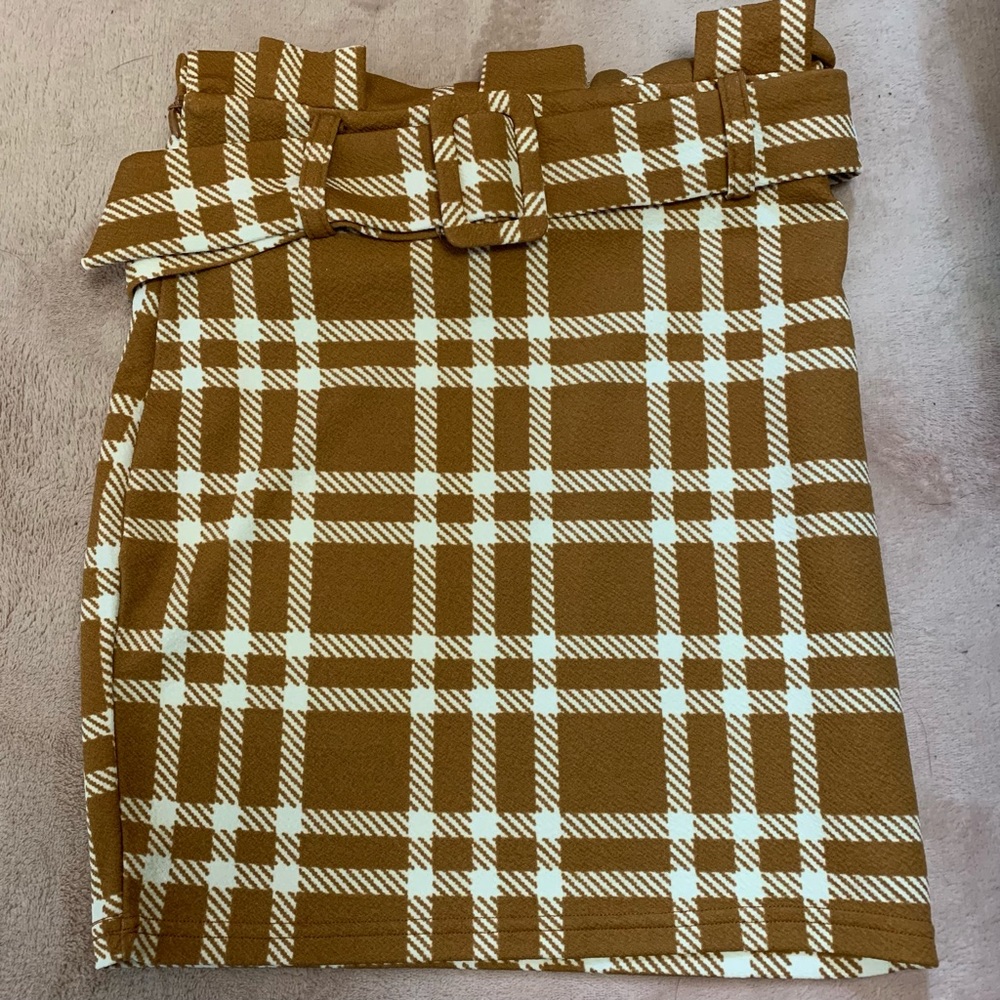 Paperbag bodycon skirt